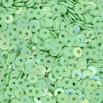 3mm Flat Opaque Iridescent Lt Leaf Green