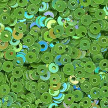 3mm Flat Opaque Iridescent Dark Chartreuse