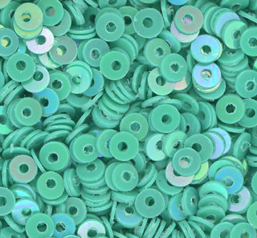3mm Flat Opaque Iridescent Teal