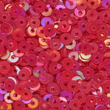 3mm Flat Opaque Iridescent Red