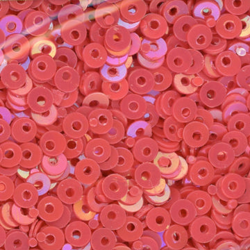 3mm Flat Opaque Iridescent Watermelon