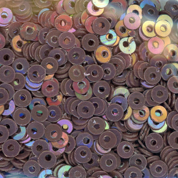 3mm Flat Opaque Iridescent Dark Brown