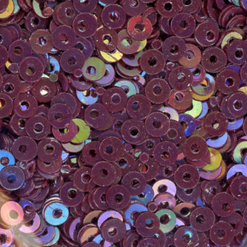 3mm Flat Opaque Iridescent Burgundy Brown