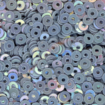 3mm Flat Opaque Iridescent Gray