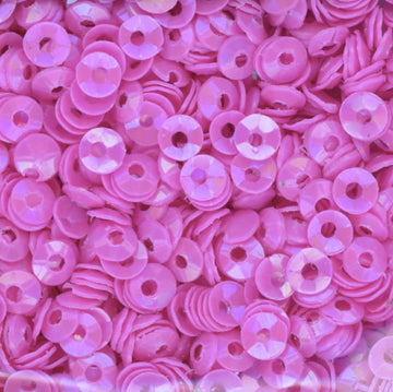 3mm Fully Cupped Opaque Iridescent Pink Orchid