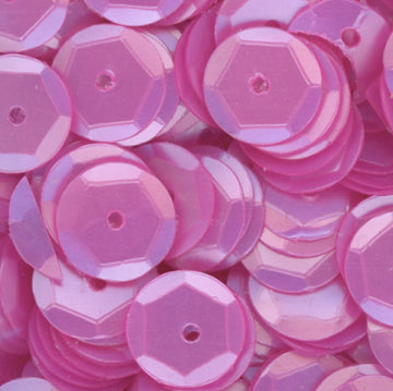 8mm Slightly Cupped Satin Med. Pink Orchid