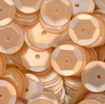 8mm Slightly Cupped Satin Lt. Coral