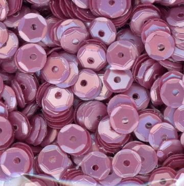 5mm Slightly Cupped Satin Lt Mauve