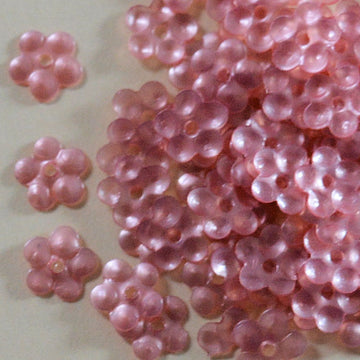 5mm Satin Flower Dusty Rose 100 grams