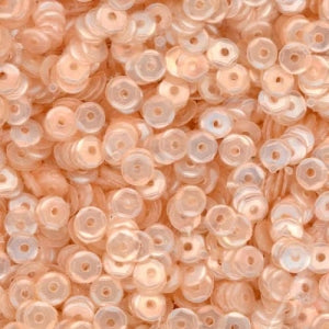 4mm Slightly Cupped Satin Nude