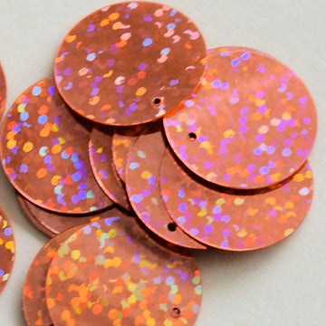 20mm Hologram Paillette Peach 1000 count