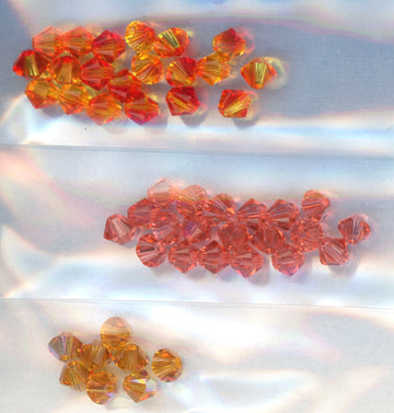 Swarovski 4mm Bicone Fires Mix