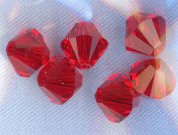 Swarovski 6mm Bicone Light Siam