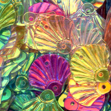 12mm Shell Crystal Iris Mix