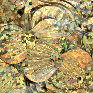 12mm Shell Hologram Gold
