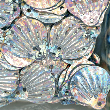 12mm Shell Hologram Silver