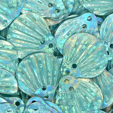 12mm Shell Hologram Spa Blue