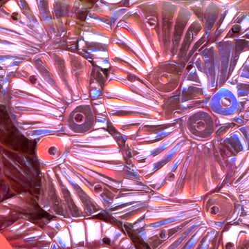 12mm Shell Metallic Pink