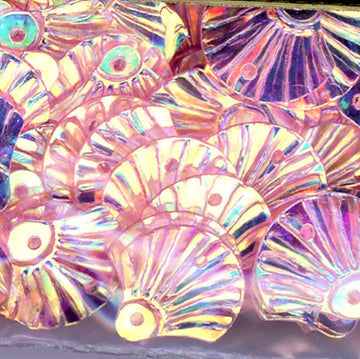 12mm Shell Crystal Iris Ballerina Pink 100 Grams