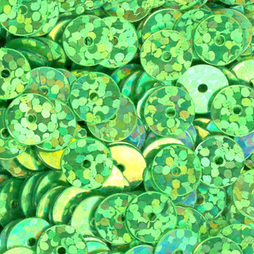 5mm Flat Hologram Lemon Lime