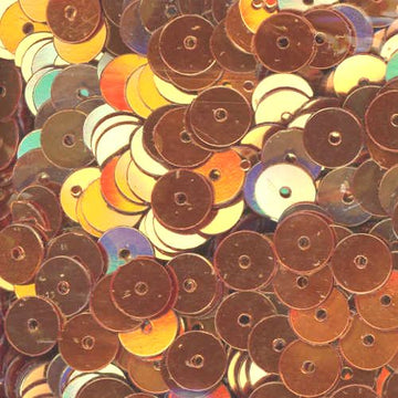6mm Flat Metallic Antique Gold 100 grams