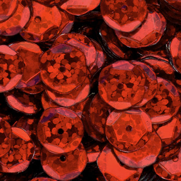 10mm Slightly Cupped Hologram Carmine 100 Grams