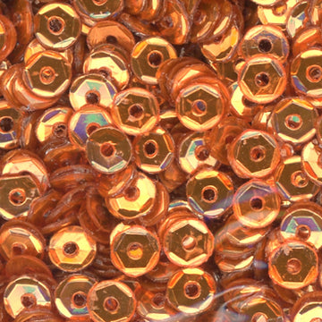 4mm Slightly Cupped Metallic Apricot 100 Grams