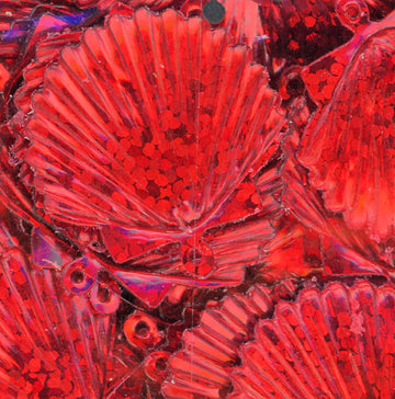 22mm Shell Hologram Red 50 Grams