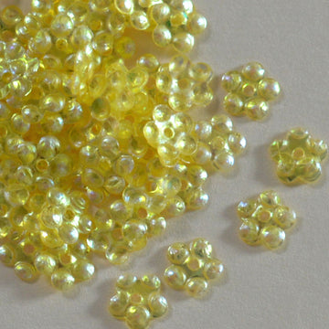5mm Crystal Iris Flower Luscious Lemon 100 grams