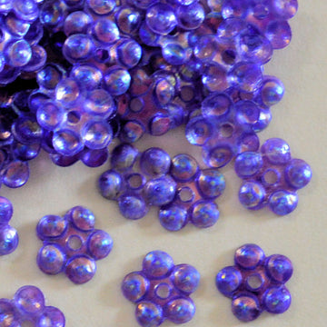 5mm Crystal Iris Flower Purple Potion 100 Grams