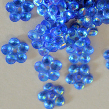 5mm Crystal Iris Flower Blue Lagoon 100 grams