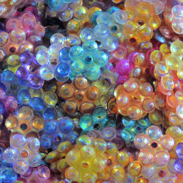 5mm Crystal Iris Flower Mix