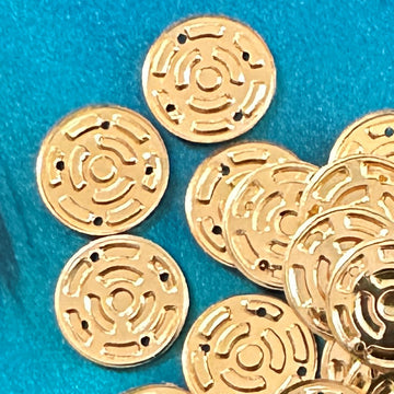 Metallic Shape 42 Gold