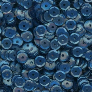 5mm Slightly Cupped Satin Navy