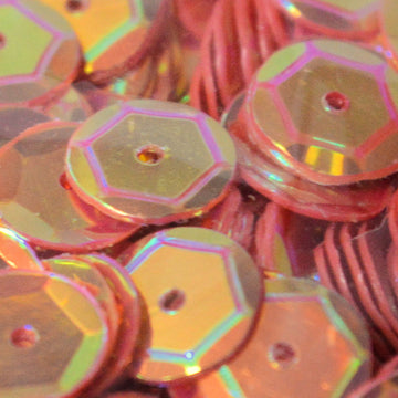 10mm Slightly Cupped Crystal Opaque Wacky Watermelon