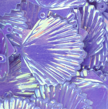 22mm Shell Crystal Opaque Periwinkle