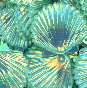 22mm Shell Crystal Opaque Jade Isle