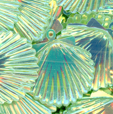 22mm Shell Crystal Opaque Empower-Mint 50 grams