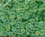 4mm Slightly Cupped Satin Granny Smith