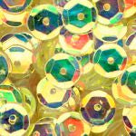 6mm Slightly Cupped Crystal Iris Copacabana