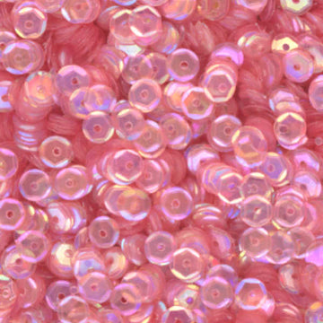 5mm Slightly Cupped Iridescent Cameo Pink 100 Grams
