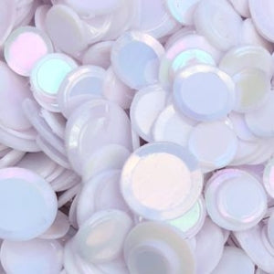 Confetti White Iridescent (light iridescence) 100 grams