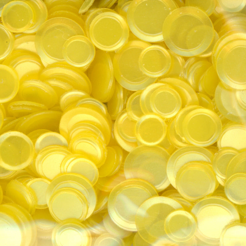 Satin Matte Confetti Lemon Yellow