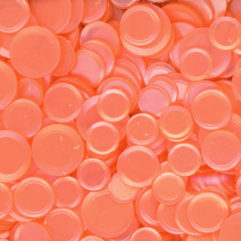 Satin Matte Confetti Peach