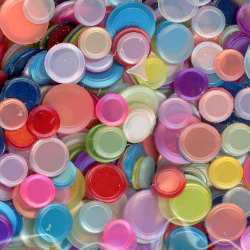 Satin Matte Confetti Mixed Colors 100 grams