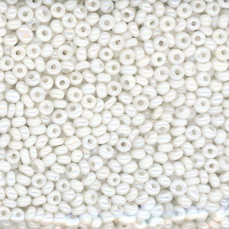 11/0 Bead White Glossy