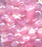 6mm Slightly Cupped Iridescent Medium Pink 50 Grams