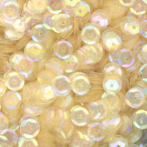 6mm Slightly Cupped Iridescent Buttercream 50 Grams