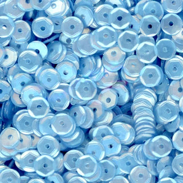 5mm Slightly Cupped Satin Light Powder Blue 100 Grams