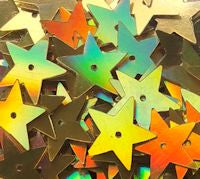 15mm Flat Star Progressive Holo Gold